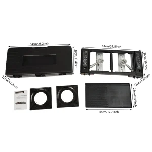 2 Burners Camping Stove with Baking Tray