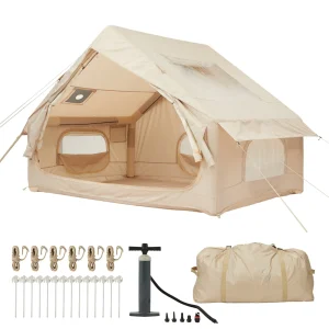 Inflatable Tent for Camping 2-4 Person, Portable Waterproof