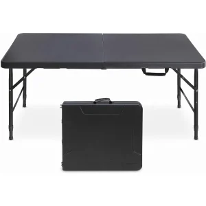 Folding Table 4ft Height Adjustable Heavy-Duty