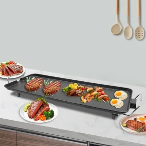 Electric BBQ Grill with Non-Stick Coating 26.77"