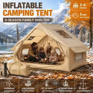 Inflatable Camping Tent 4 Person